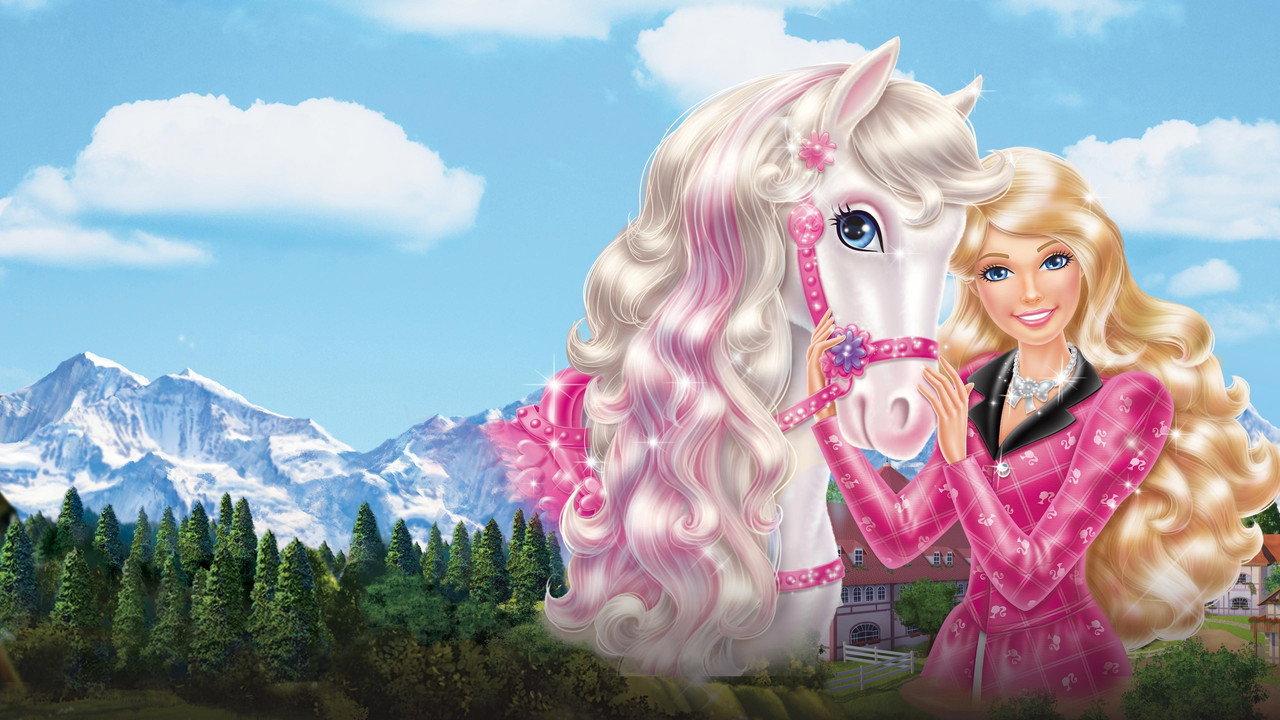 Barbie & Her Sisters in A Pony Tale backdrop