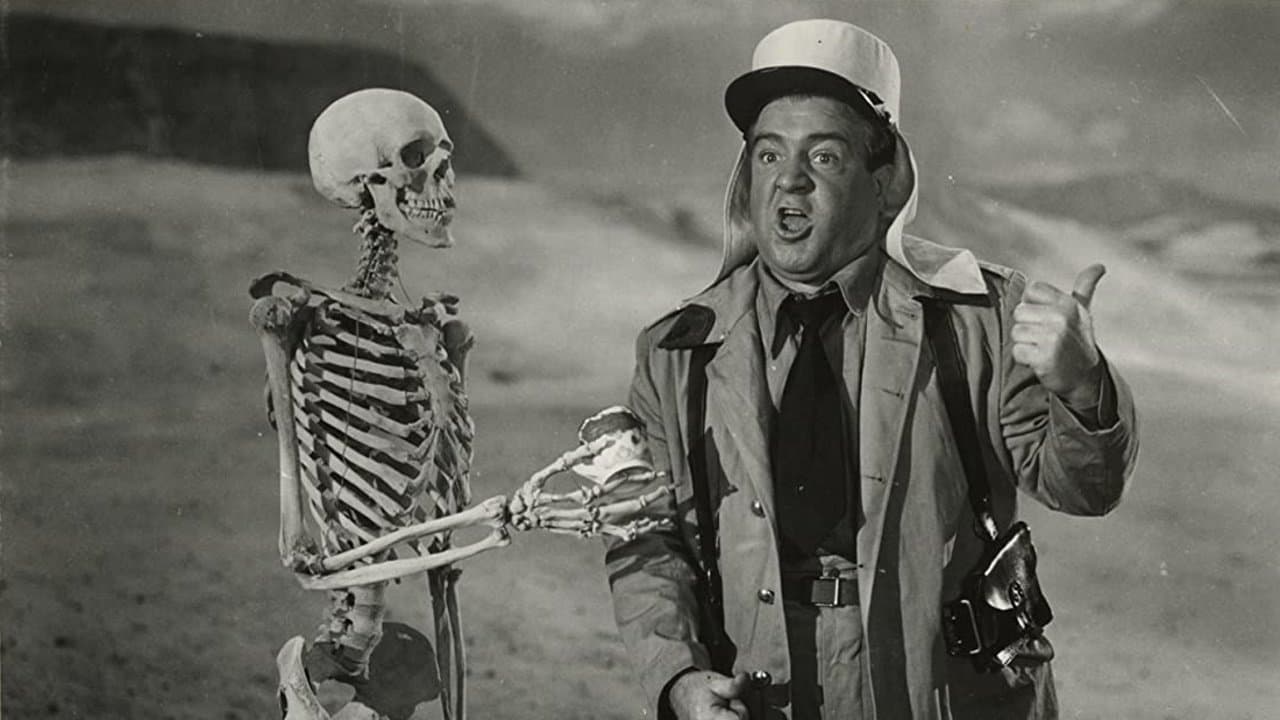 Bud Abbott and Lou Costello in the Foreign Legion backdrop