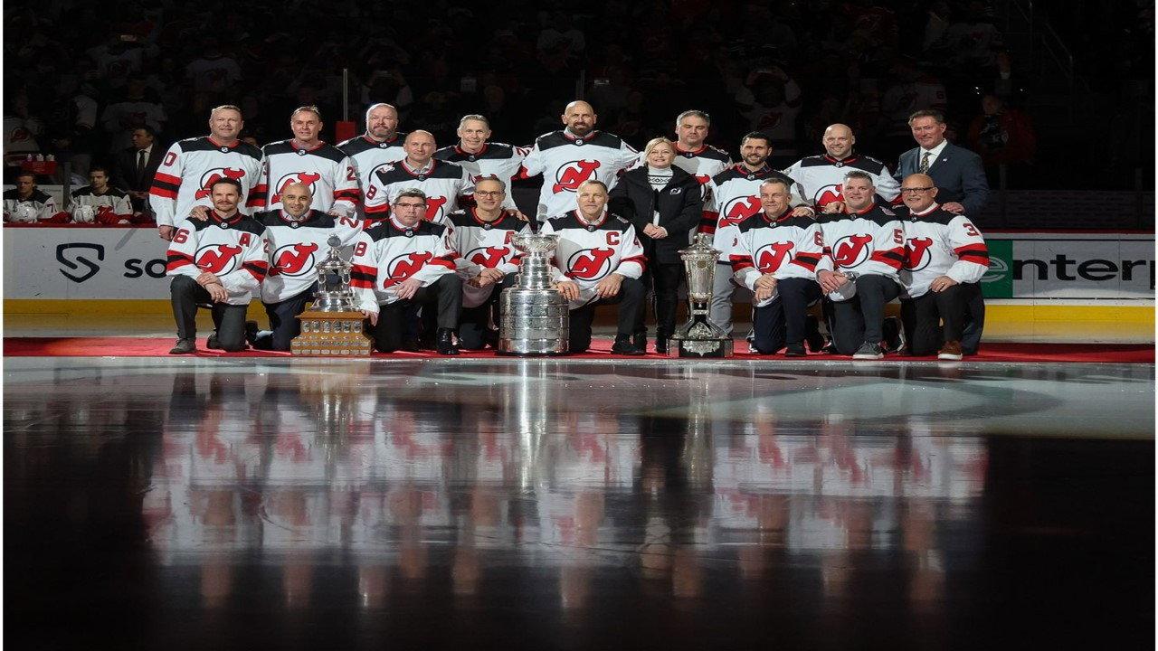New Jersey Devils Stanley Cup 2002-2003 Champions backdrop