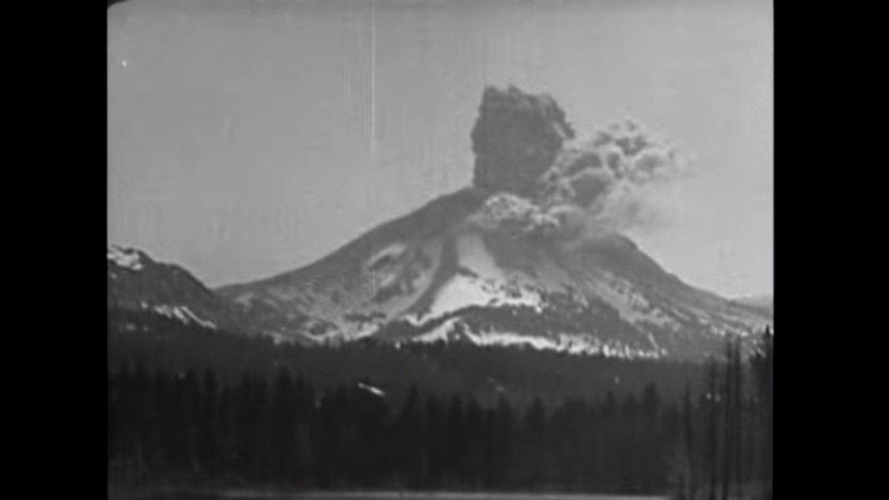 Mt. Lassen Volcano backdrop