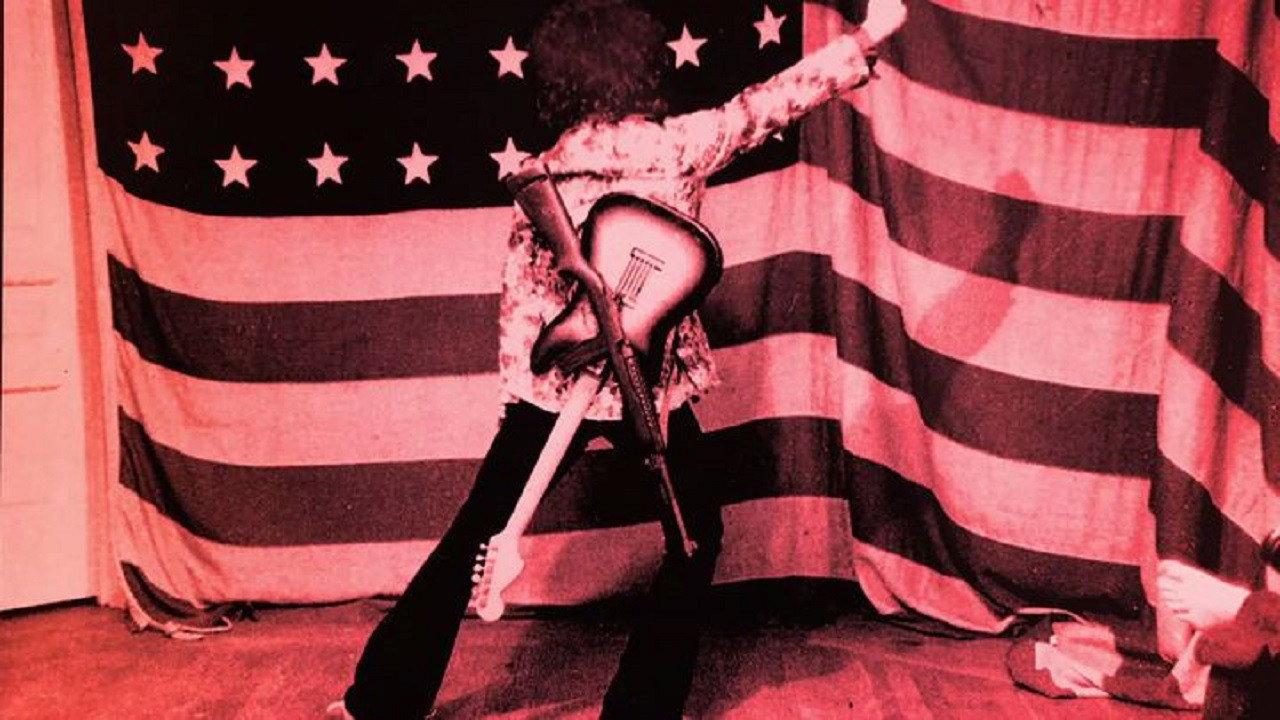 Guitar, a six-stringed weapon backdrop