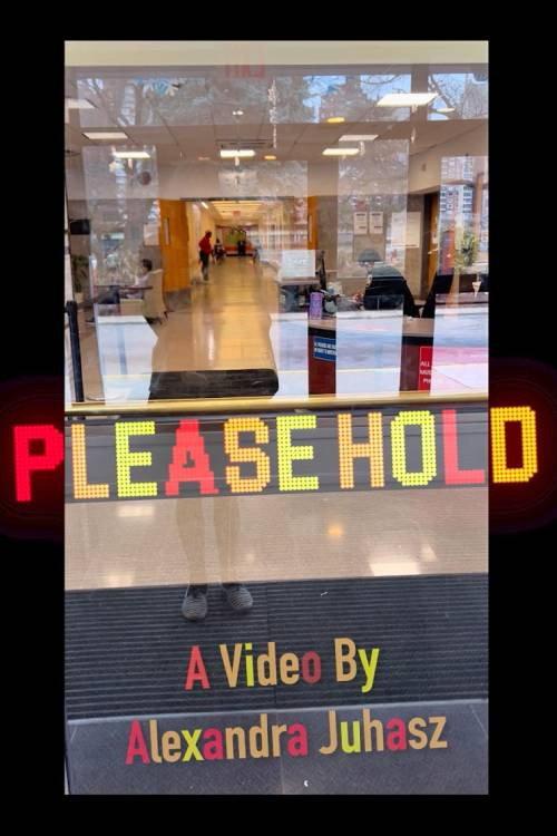 Please Hold backdrop