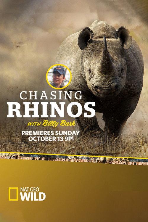 Chasing Rhinos with Billy Bush backdrop