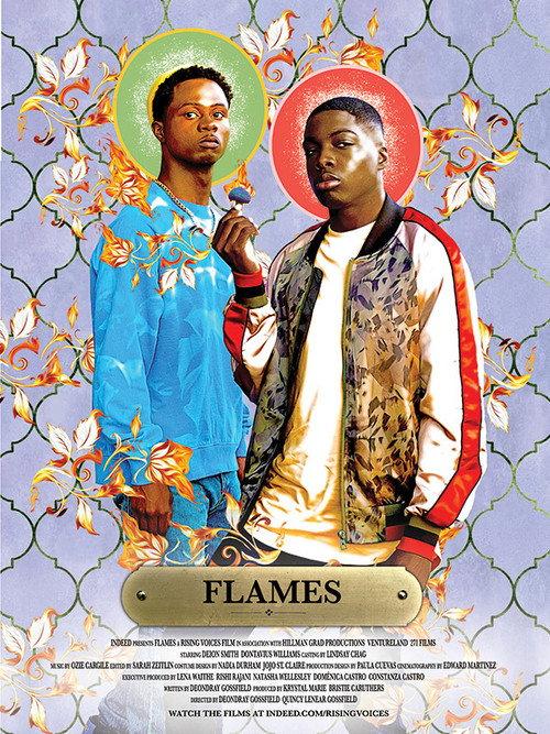Flames backdrop