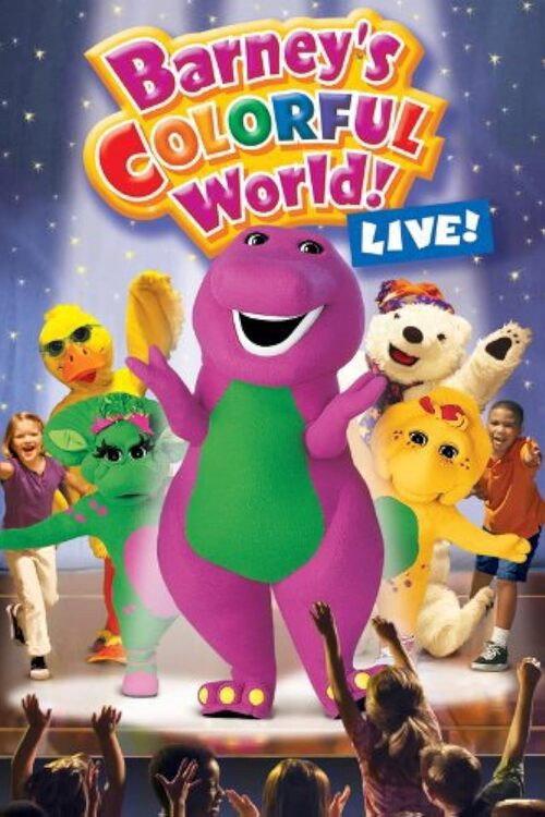 Barney's Colorful World, Live! backdrop