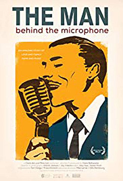 The Man Behind the Microphone backdrop