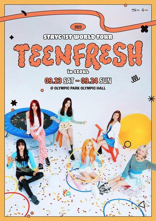 STAYC 1st World Tour [TEENFRESH] in Seoul backdrop