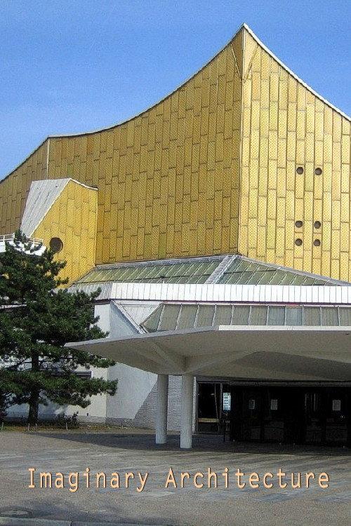 Imaginary Architecture, the architect Hans Scharoun backdrop