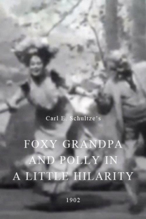 Foxy Grandpa and Polly in a Little Hilarity backdrop