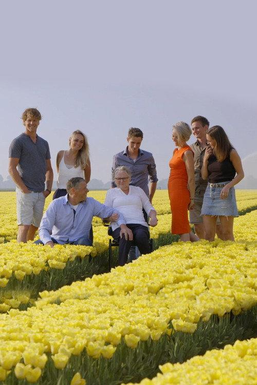Het leven gaat niet altijd over tulpen backdrop