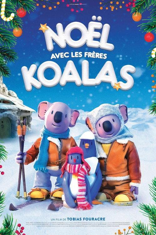 The Koala Brothers' Christmas backdrop