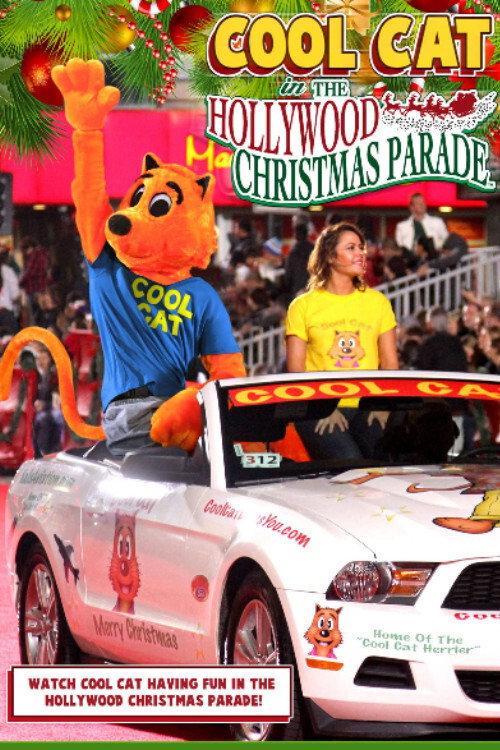Cool Cat in the Hollywood Christmas Parade backdrop