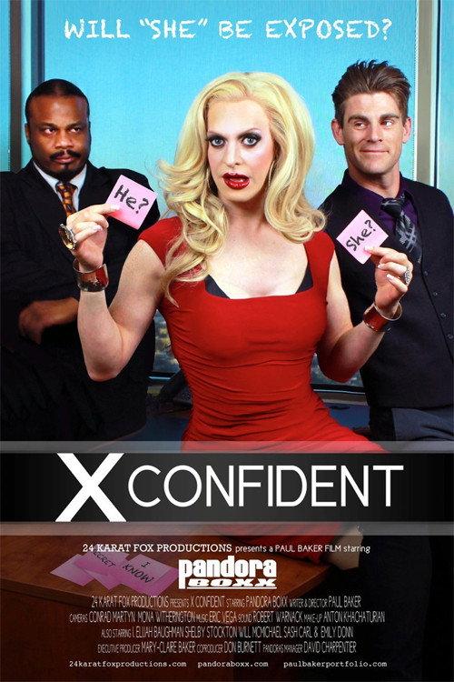 X Confident backdrop
