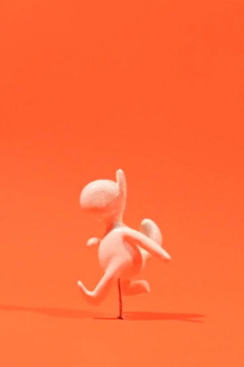 The running Cat-boy backdrop