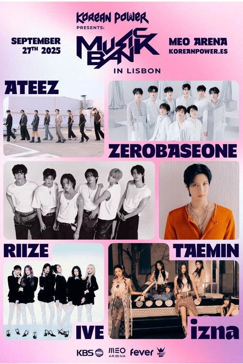 Music Bank in Lisbon 2025 backdrop