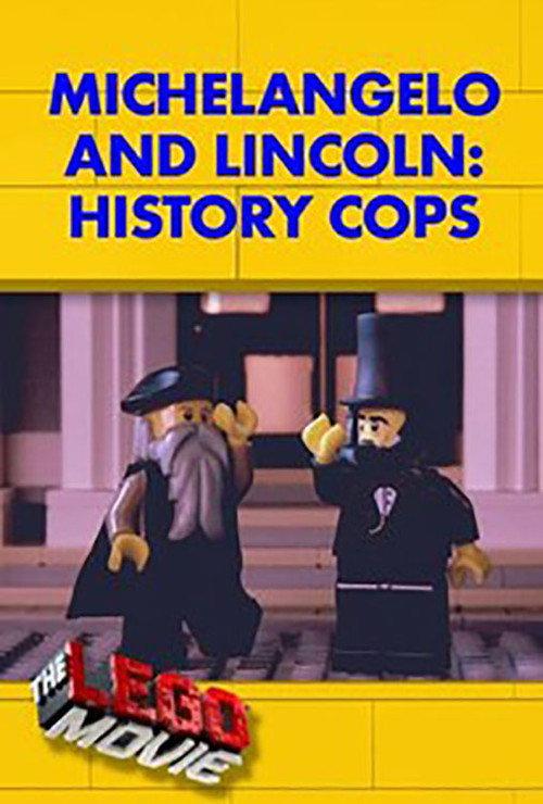 Michelangelo and Lincoln: History Cops backdrop
