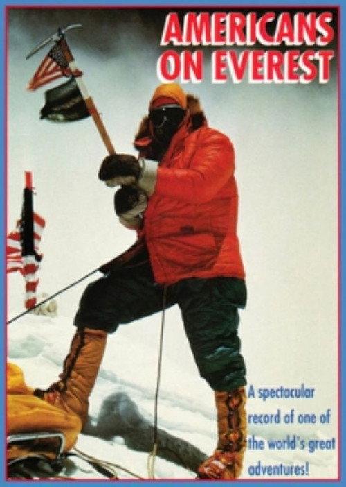 Americans on Everest backdrop