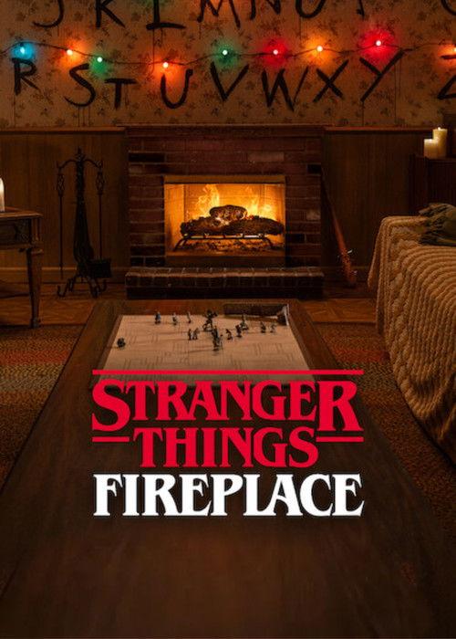Stranger Things: Fireplace backdrop