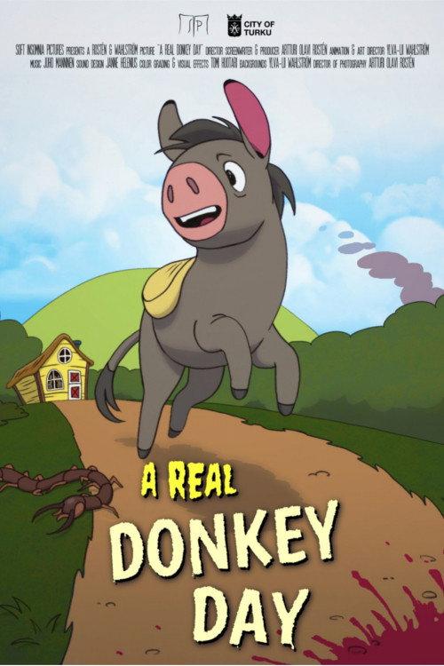 A Real Donkey Day backdrop