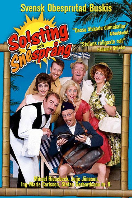 Solsting och snésprång backdrop