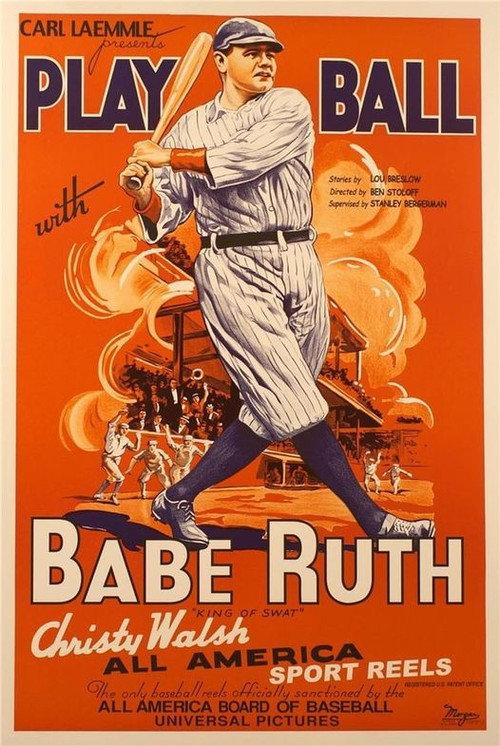 Play Ball with Babe Ruth backdrop