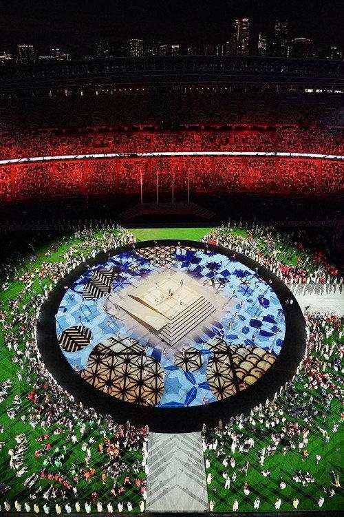 Tokyo 2020 Olympic Closing Ceremony backdrop