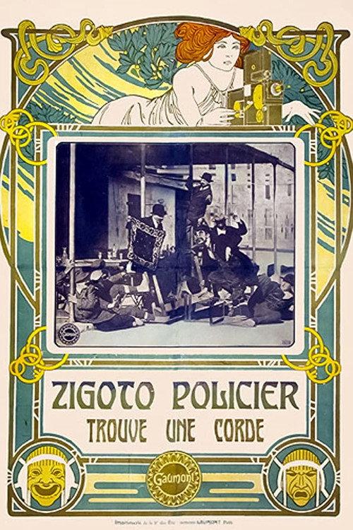 Zigoto, policier, trouve une corde backdrop
