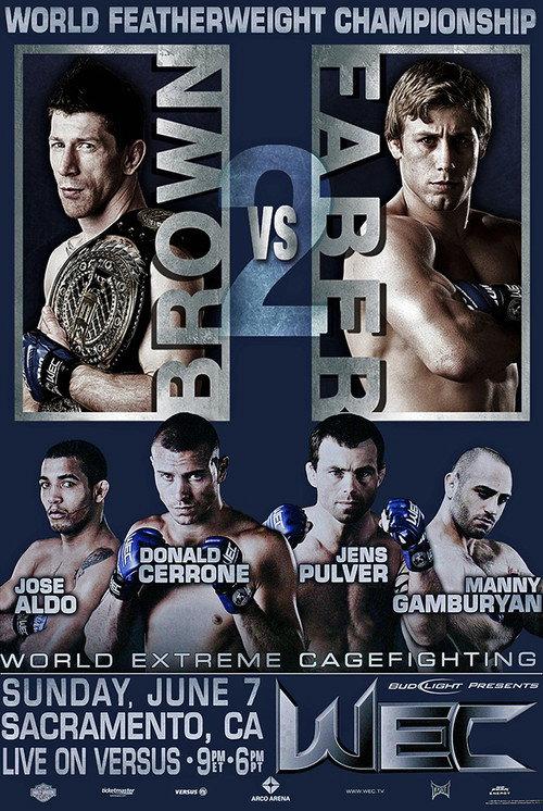 WEC 41: Brown vs. Faber 2 backdrop
