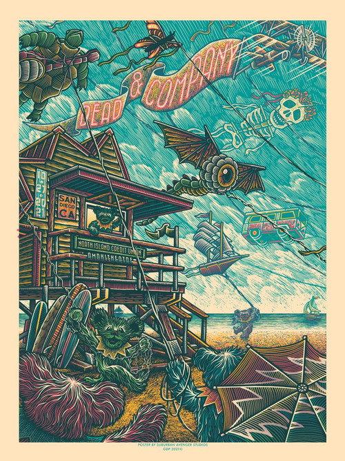 Dead & Company: 2021.10.27 - North Island Credit Union Amphitheatre - Chula Vista, CA backdrop