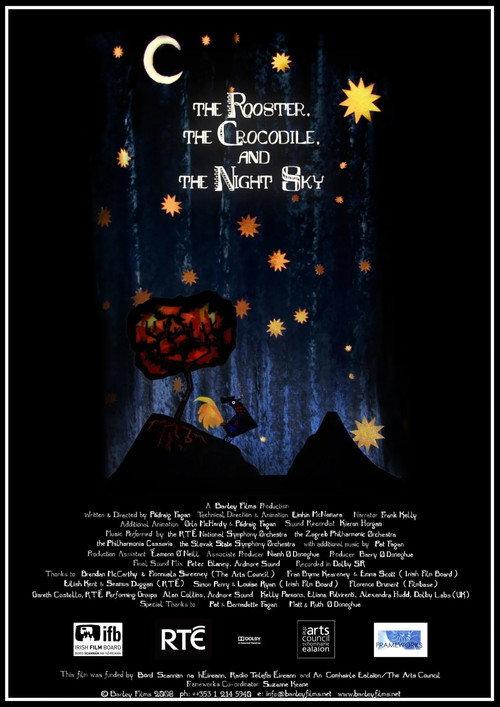 The Rooster, the Crocodile and the Night Sky backdrop