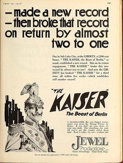 The Kaiser, the Beast of Berlin backdrop
