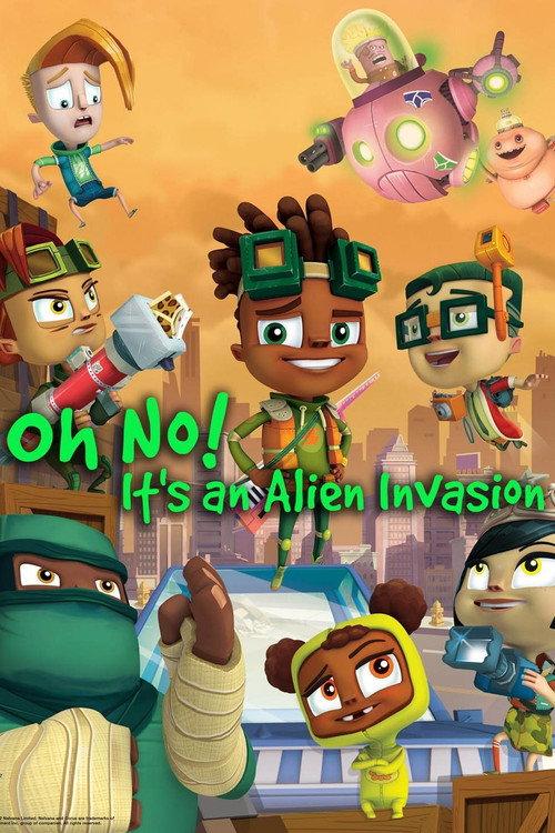 OH NO! It's An Alien Invasion backdrop