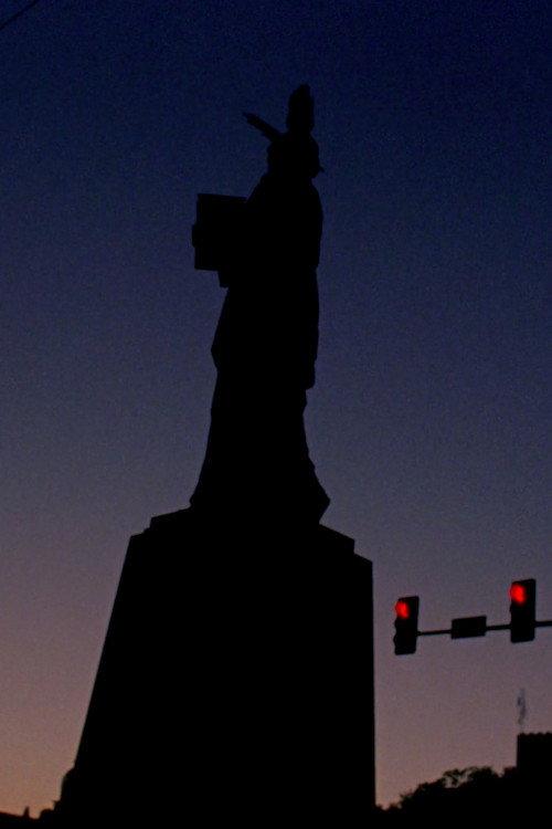 Stoplight Liberty backdrop