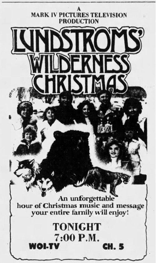 The Lundstroms' Wilderness Christmas backdrop