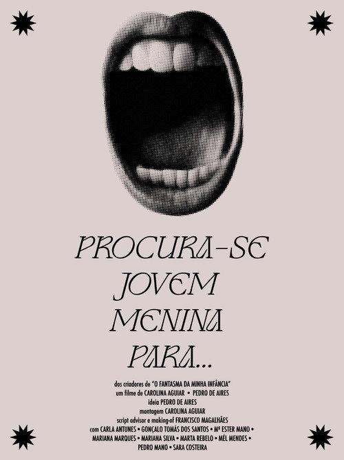 Procura-se jovem menina para... backdrop