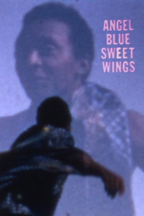 Angel Blue Sweet Wings backdrop