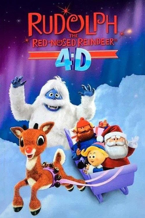 Rudolph the Red-Nosed Reindeer 4D Attraction backdrop