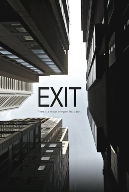 Exit backdrop