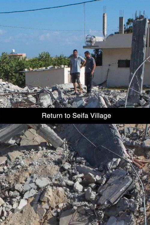 Gaza From Within: Return to Seifa Village backdrop