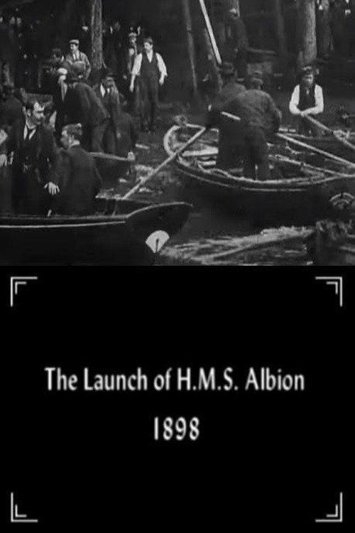 The Launch of H.M.S. Albion backdrop