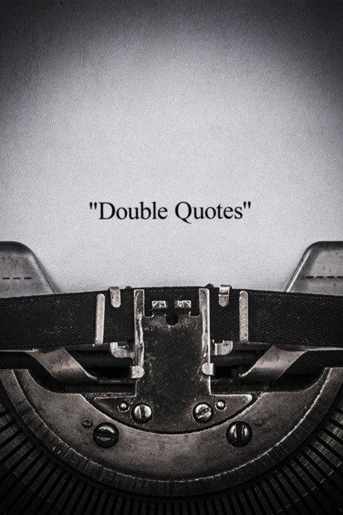 Double Quotes backdrop