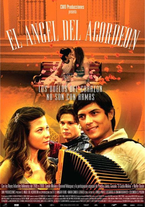 El ángel del acordeón backdrop