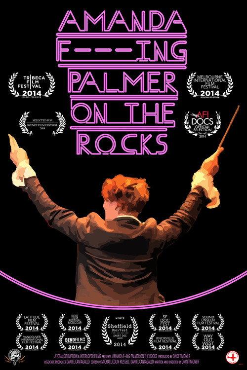 Amanda F***ing Palmer on the Rocks backdrop
