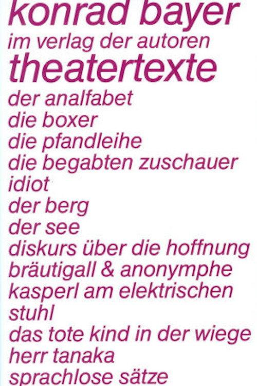 idiot, performance film based on a play of Konrad Bayer backdrop