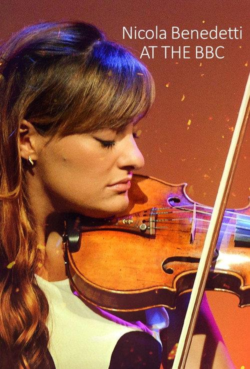 Nicola Benedetti at the BBC backdrop