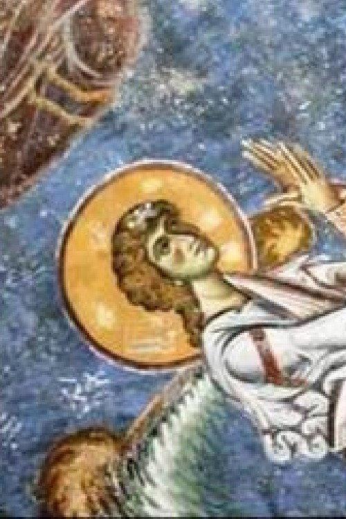 Medieval Frescos in Macedonia backdrop