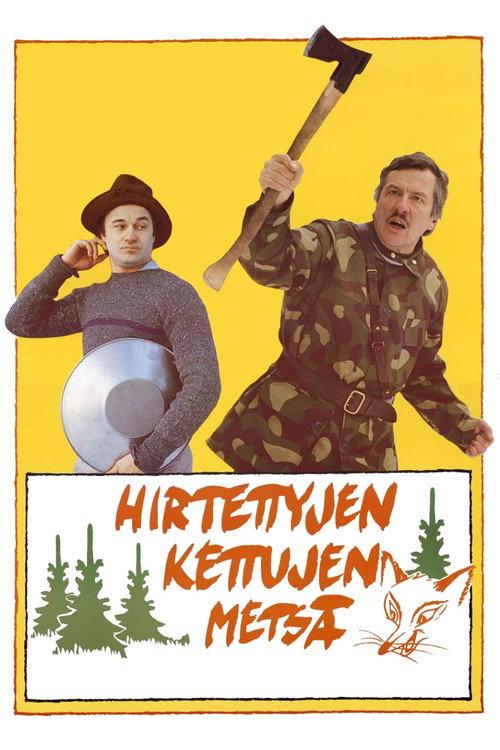 Hirtettyjen kettujen metsä backdrop