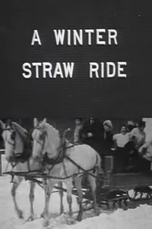 A Winter Straw Ride backdrop