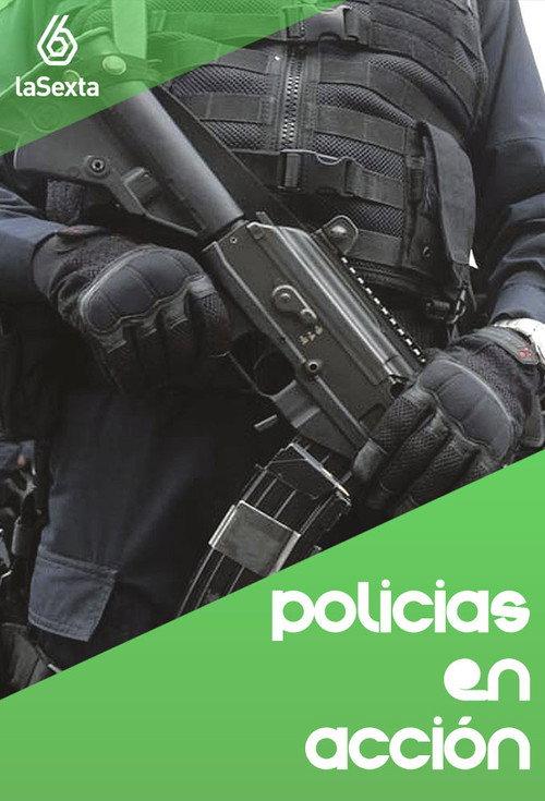Policías en acción backdrop