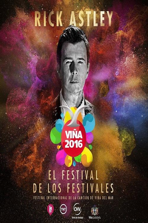 Rick Astley Festival de Viña del Mar backdrop